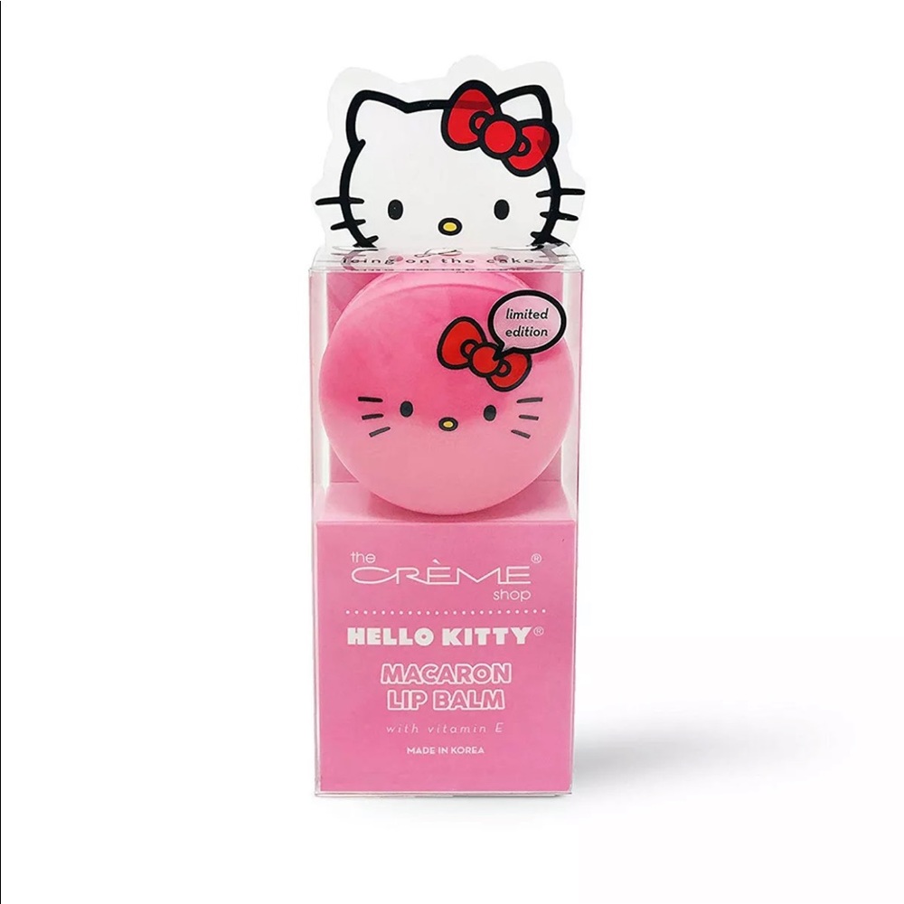 NEW HELLO KITTY THE CREME SHOP MACARON LIP BALM